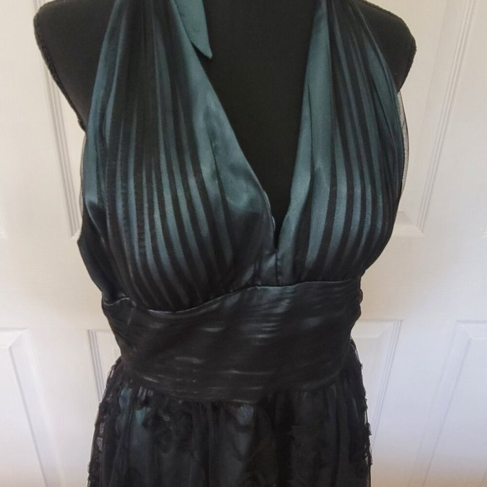 Coldwater Creek Women 12P Halter Cocktail Dress Whimsgoth Y2K‎ Formal Vintage - Picture 3 of 11